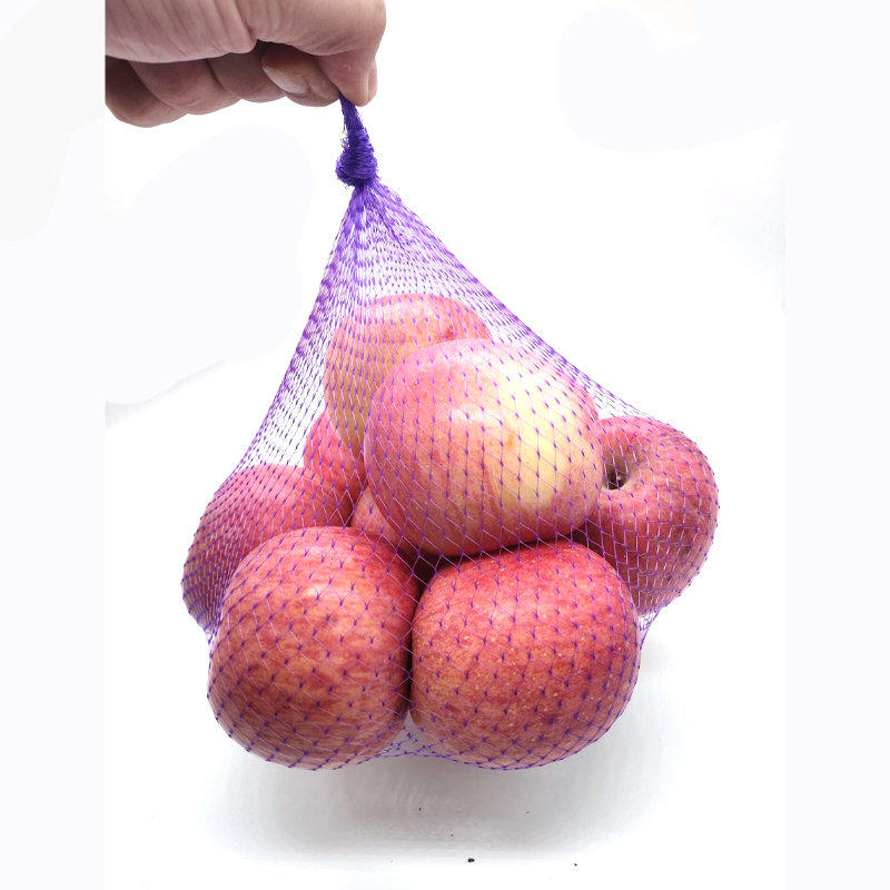 Plastic PE Mesh Bottom Bag Packing Net Vegetabilis Et Fructus / Food Packaging Mesh / Net Pera